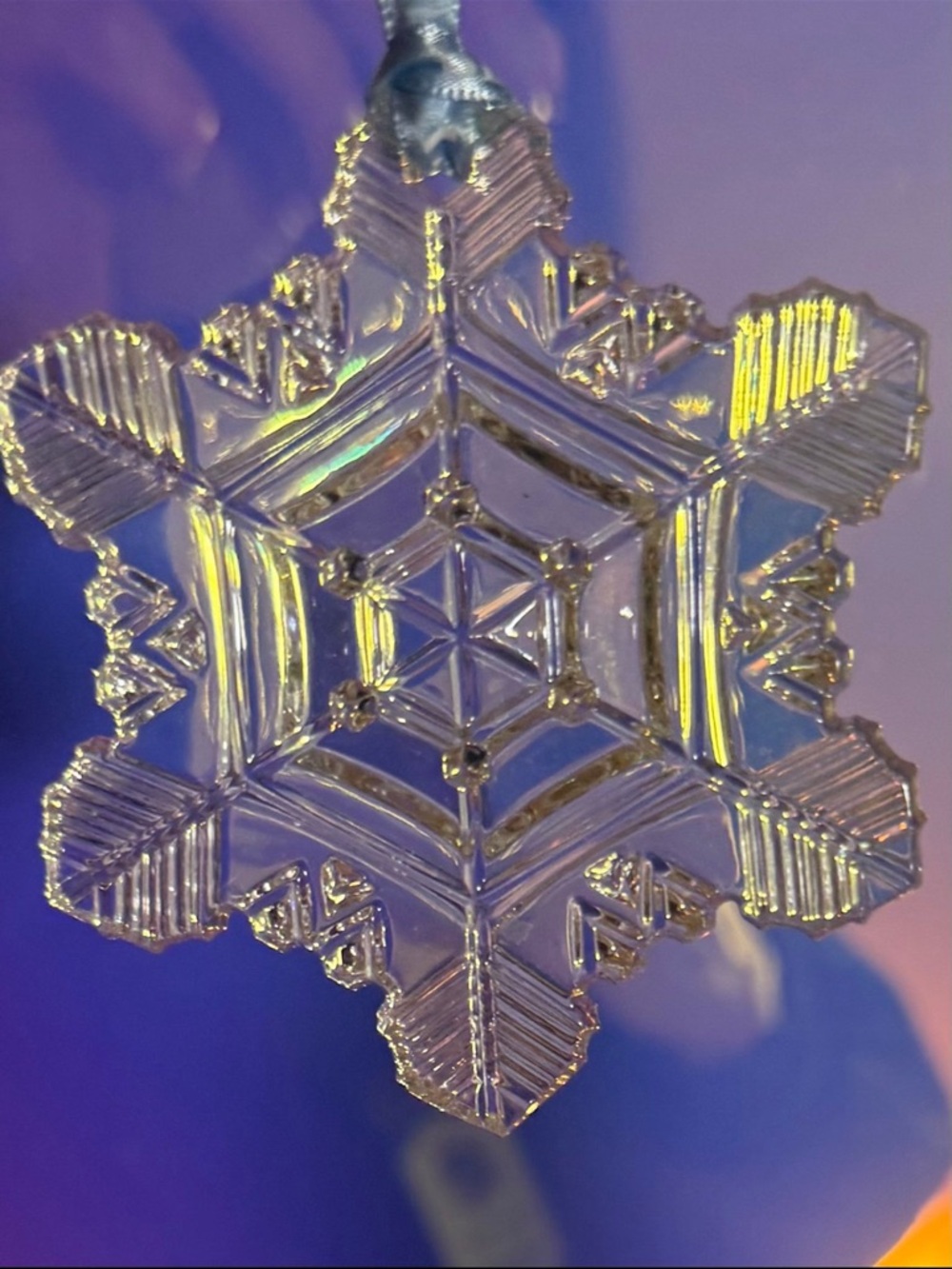 Wilson Bentley Crystal Snowflake Ornament Winter Splendor 2004